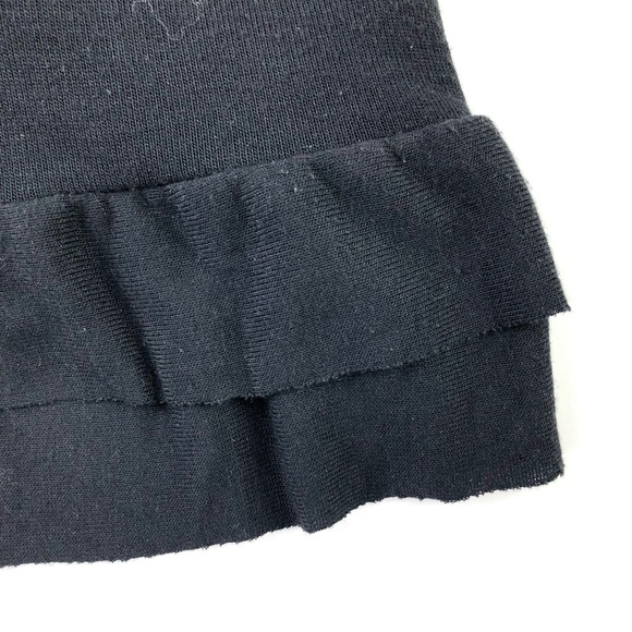 Sevengate Braided Ruffle Flyaway Black Cardigan - Picture 7 of 7